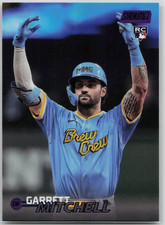 2023 Topps Stadium Club Garrett Mitchell - /75 Purple Foil #20 Milwakee Brewers