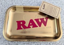 RAW ETHEREAL METAL ROLLING TRAY 11" X 7" FREE SHIPPING 