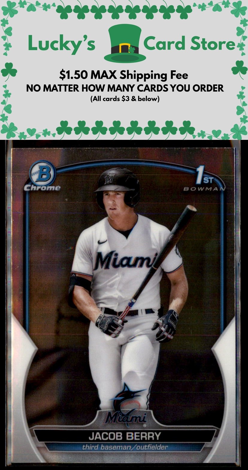 2023 Bowman #BCP-108 Jacob Berry Chrome Prospects 1st Bowman Rookie
