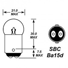 HB150 - R5W (24v 5w Double Contact Small Tail Lamp)