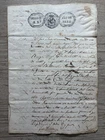 IBERMONEDA | Isabel II-1835 Stamp 2nd Real x 2 and 5 of 40 Maravedís. 8 sheets
