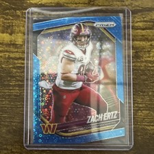Panini 2025 Prizm Blue Disco Prizm Zach Ertz #64 /125 Washington Commanders