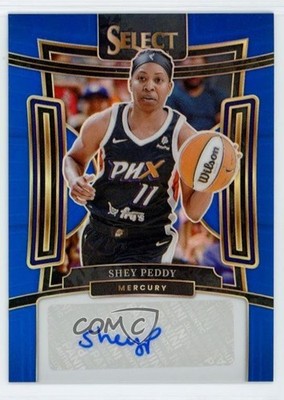 2024 Panini Select WNBA Signatures Blue Prizm /49 Shey Peddy #SG-SP Auto 1q62