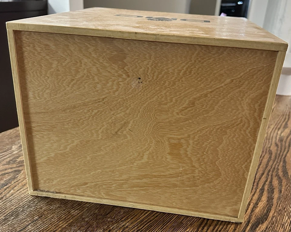 Vintage DMC Thread Floss Wooden Wood 3 Drawer Box Embroidery Storage - Image 3 of 4