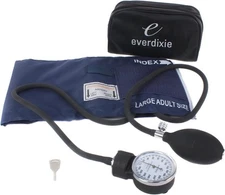 Dixie EMS Aneroid Sphygmomanometer, Manual Blood Pressure Monitor Large Adult 