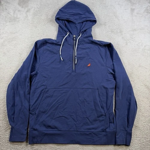 B Draddy Proctor Hoodie Mens Medium Navy 1/4 Zip Pullover Stretch Golf Outdoor - product listing photo