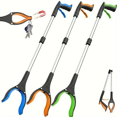 Heavy Duty Grabber Tool Reacher Pick Up Stick Trash Picker Strong Grip