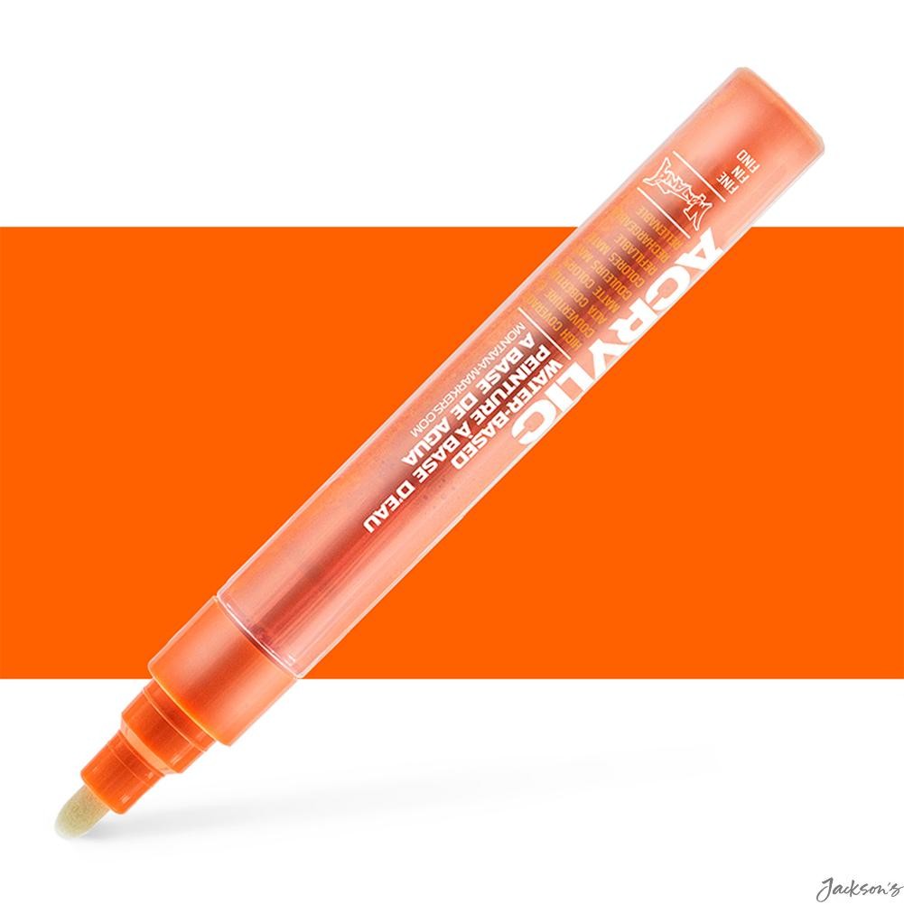 Montana Acrylic Marker Fine Water Based 2mm Shock Orange Paint Pen
