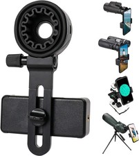 LAKWAR Telescope Phone Adapter, Universal Cell Mount Compatible Black