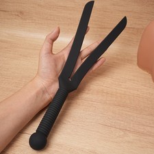 25CM/9.84in Silicone Soft Spanking Paddle Fetish Torture Flogger Whip Slave BDSM