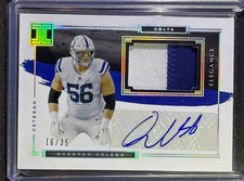 2021 Panini Impeccable - Patch Auto Quenton Nelson #EVA-QN Silver /35 (AU, MEM)