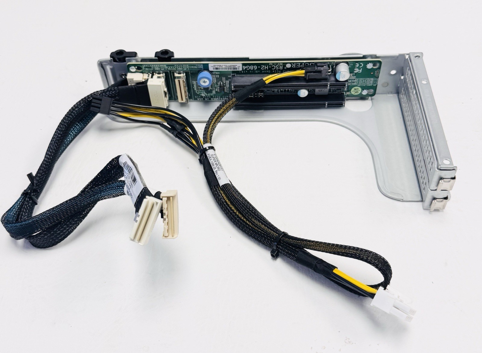 Supermicro RSC-H2-68G4 2U LHS Hyper Riser Card w/CBL-PWEX-1088-26 Cable ...