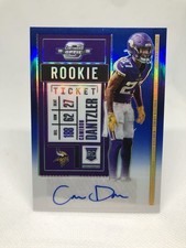 2020 Panini Contenders Optic Blue #170 Cameron Dantzler Auto /99 Vikings Card