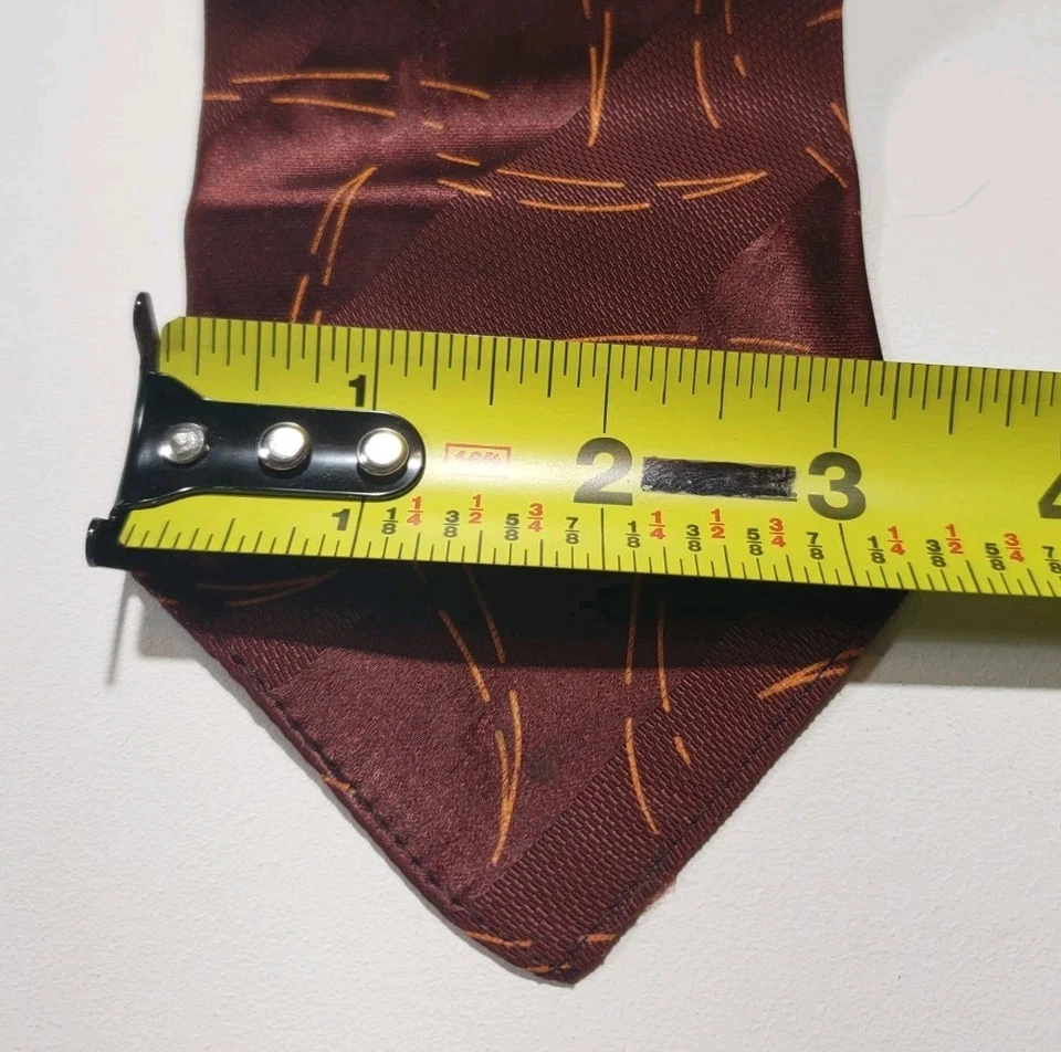 RARA Corbata Ultra De Colección 44.5" 20s 30s 40s Sin Forro Interior Abstracta Hecha a Mano EE. UU. Foto 2 de 4