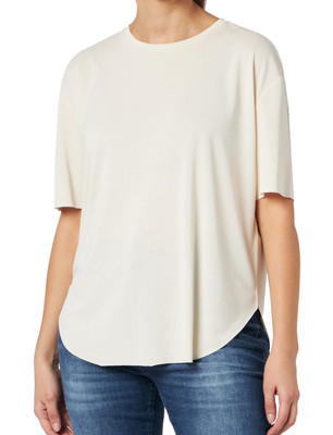 DAGi Women's Short Sleeve T-Shirt Cream UK 10-