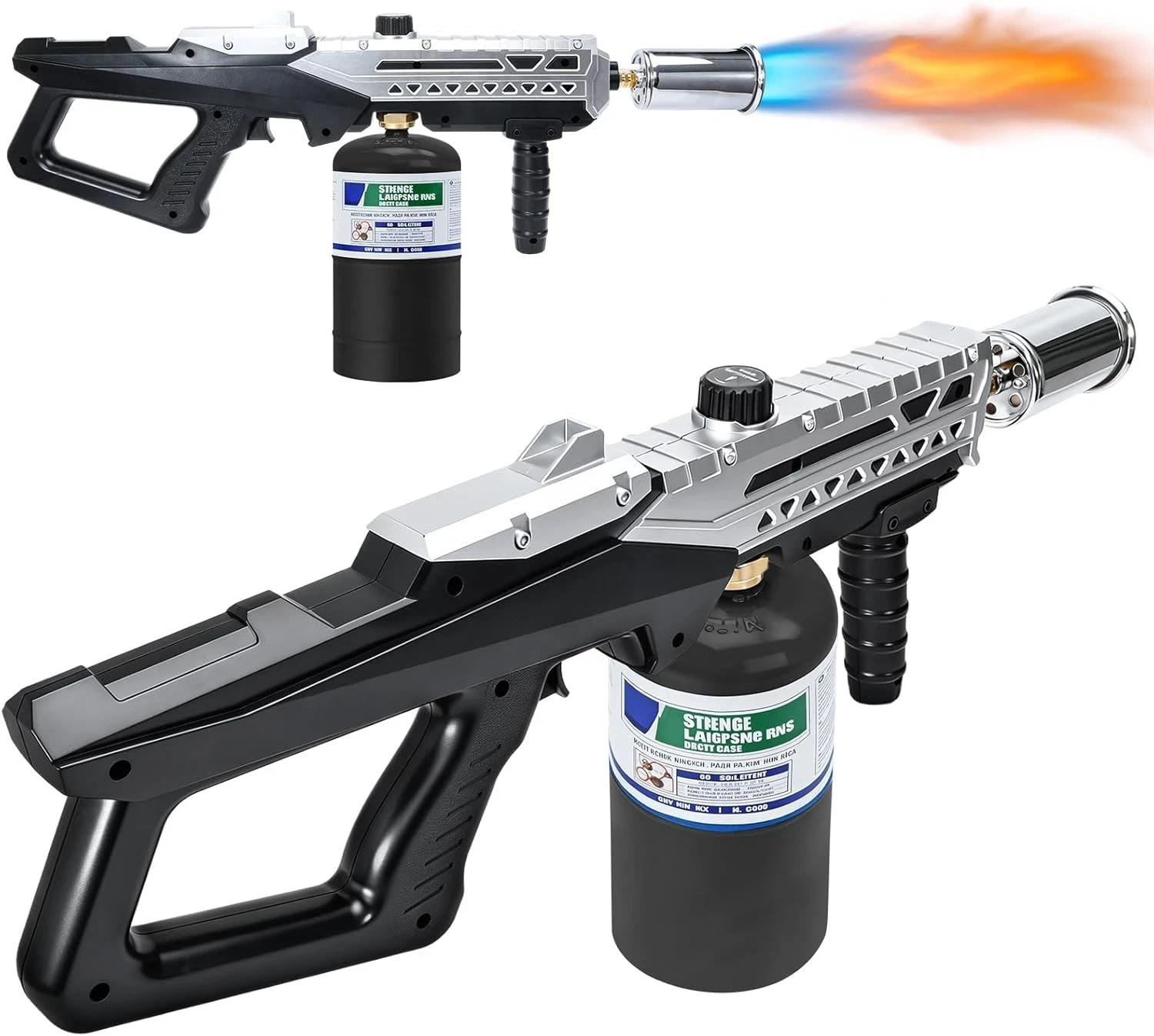 Powerful Propane Torch Gun, Adjustable Flame Thrower Gun, Kitchen Torch with ...
