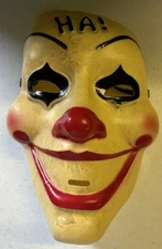 Ha! Clown Mask Smiling Joker Face Red Nose Purge Creepy Clown Ha Ha Ha