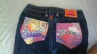 Apple Bottoms Vtg Denim Capris Girls Size 6X Elastic 21"Waist Fancy Pockets Y2K — photo 6