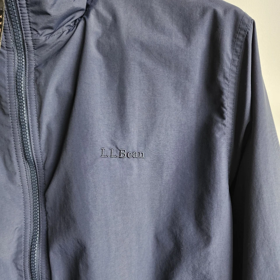 Винтажный LL Bean флиса с подкладкой ветровка пальто мужской размер большой Reg 100% нейлона - Изображение 2 из 4