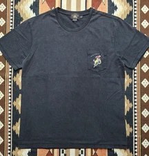 Double RL RRL Ralph Lauren Western Cowboy Rodeo Jersey Graphic T-shirt Tee
