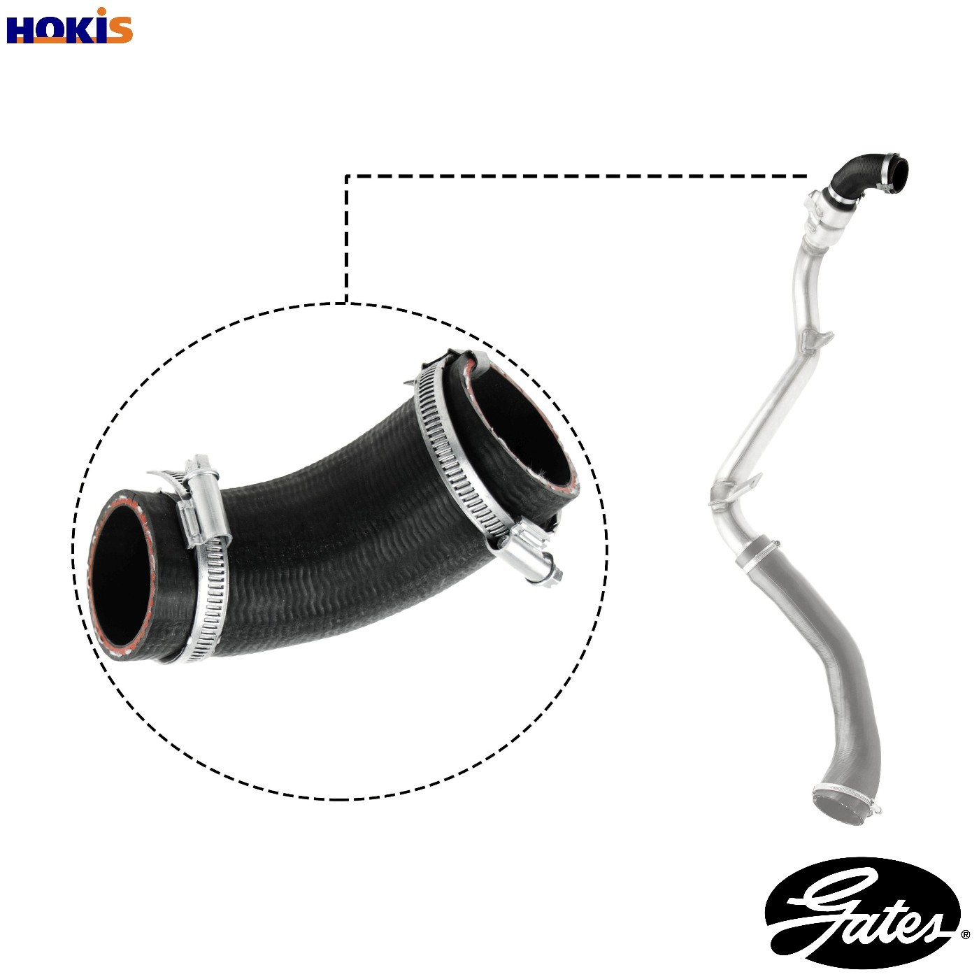 GATES-OE 09-0637 Charge Air Hose for FORD - Image 14