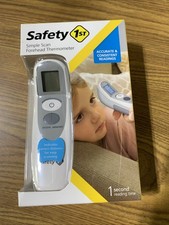 Safety 1st Simple Scan Forehead Thermometer digital read. Food  Bath Water temp