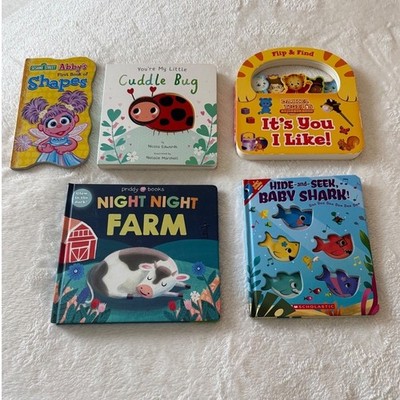 Toddler Board Book Lot Daniel Tiger Baby Shark Sesame Street Night Night Farm