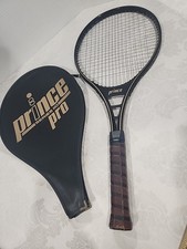 VINTAGE 1983 PRINCE PRO SERIES 110 TENNIS RACQUET LEATHER GRIP SIZE 4 1/2" RARE