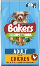 Bakers Adult Dry Dog Food Chicken and Veg 14 kg, Packaging May Vary 2.26 per kilo