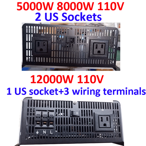 6000W 8000W 10000W 12000W Pure Sine Wave Inverter 12V 24V 48V 60V 72V 96V 110V - Picture 2 of 35