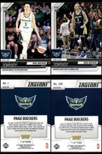 (2) 2025 Panini Instant WNBA Paige Bueckers ROOKIE CARDS SP Wings #1 & #100 RC