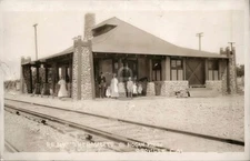 Oroville CA California Train Station Depot Hogan c1910 RPPC Photo Postcard COPY