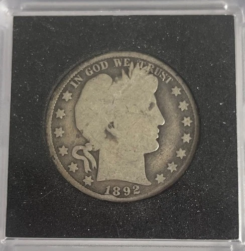 1892 Barber Half Dollar 90% silver