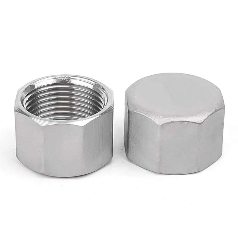 Stainless Steel 304 Pipe Fitting Hexagon End Caps Female Thread 1/2" to 2" - Image 4 of 4