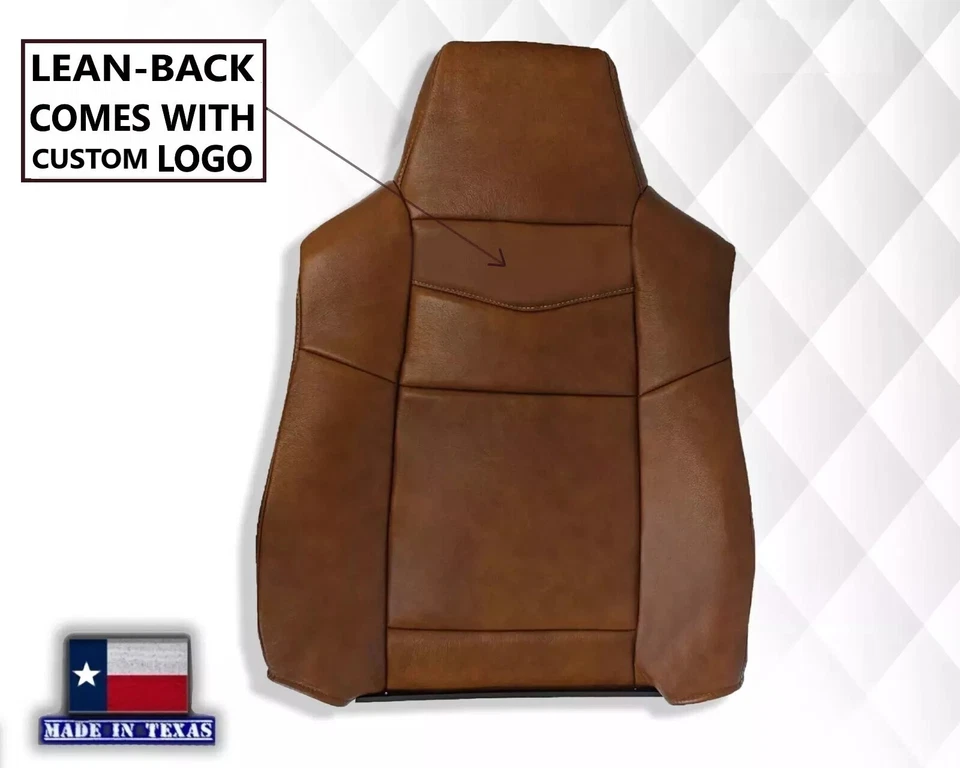 Fundas de asiento delanteras de cuero compatibles con Ford F250 F350 King Ranch 2003-2007 Foto 4 de 4