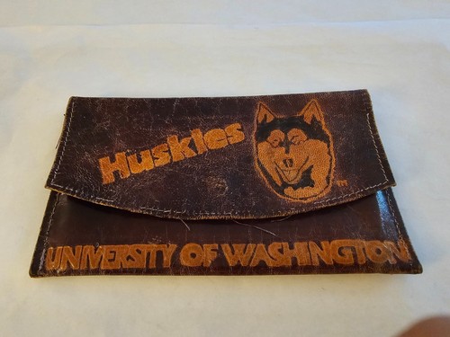 1970s WASHINGTON HUSKIES WALLET UW FOOTBALL BASKETBALL BASEBALL HUSKY VINTAGE - Picture 4 of 19