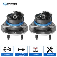 Pair Front Wheel Hub Bearings For Chevy Malibu Oldsmobile Alero Pontiac Grand Am