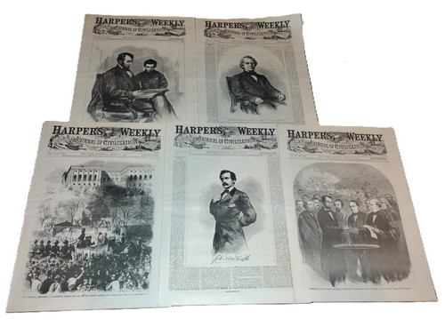 Abraham Lincoln “The Lincoln Years” 5 Issues of Harpers Weekly 1861-65 Reissued - Picture 4 of 24