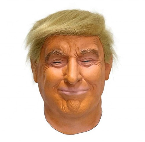 Máscara Trump con Cabello Rubio Halloween Máscara de Celebridad Realista Nuevo instock - Imagen 7 de 7