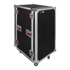 Gator Cases G-TOUR 20U CAST 20U Wooden Flight Rack Case with Casters idjnow