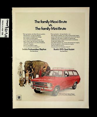 #ad 1969 Mini Brute Opel Kadett Car Vintage Print Ad 9663 $9.97