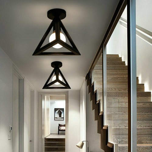 Luce da soffitto moderna gabbia industriale a filo luce da soffitto luce corridoio - Foto 5 di 28