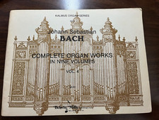 J. S. Bach Complete Organ Works Volume 4 Kalmus Series Belwin Publishing