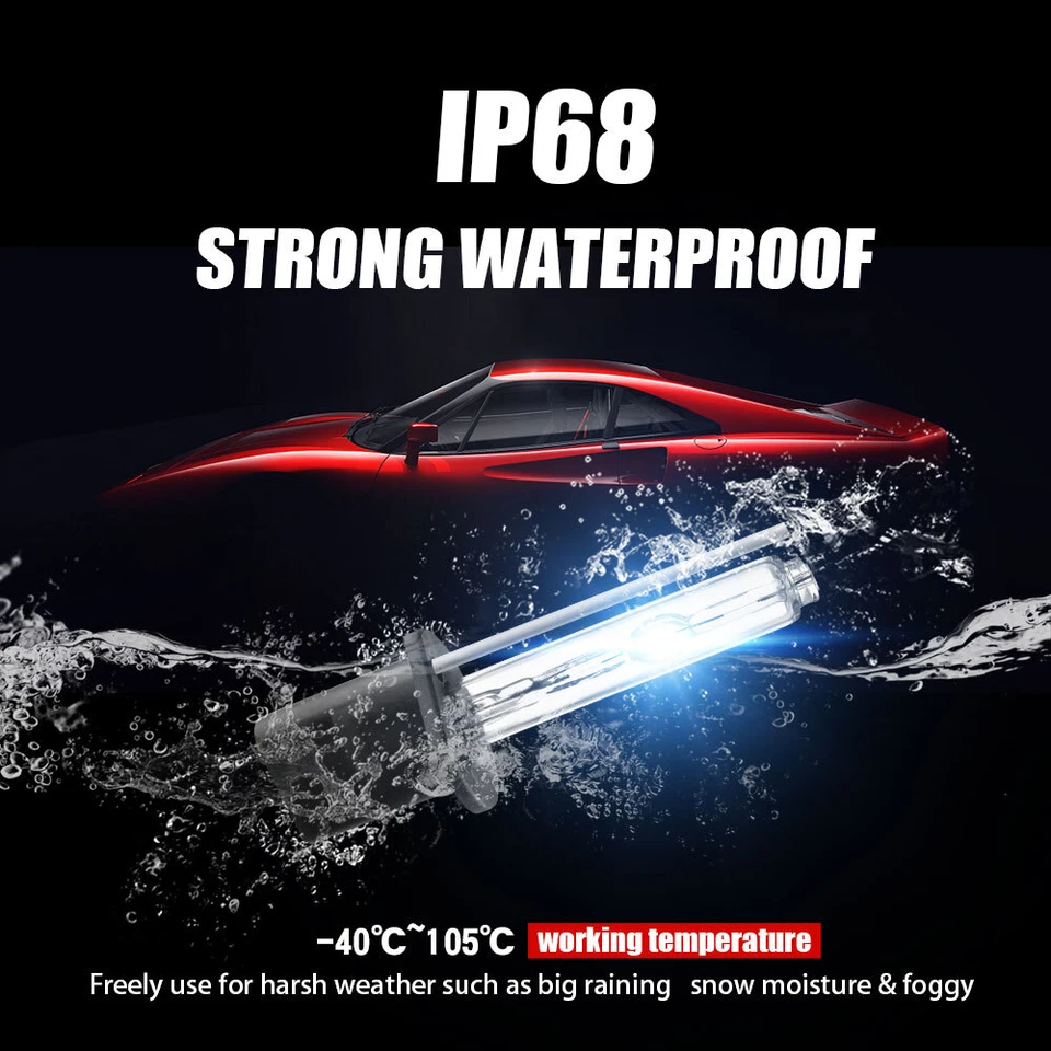 55W H1 H3 H4 H7 H8/H11 9005 9006 HID Xenon Headlight Bulbs+Ballasts 3000K-12000K - Image 4 of 4