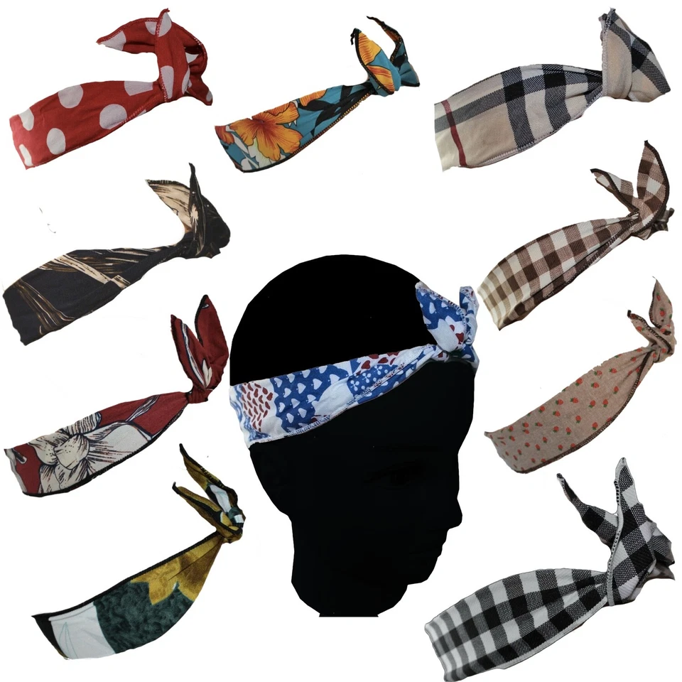 ALL U NEED Haarband Draht Rockabilly Stirnband Haarschmuck Vintage Biegbar Retro Bandana