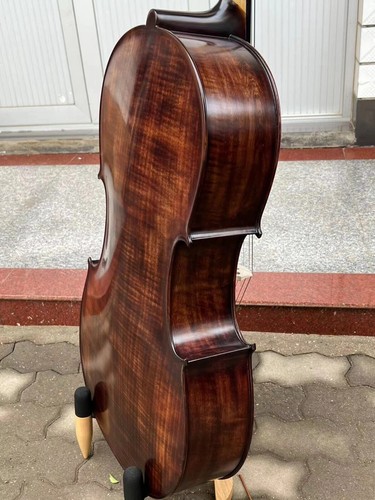 Antiantique paint Master Cello 4/4,Nice Maple wood, Loud Deep rich Sound #15912 - Picture 8 of 11