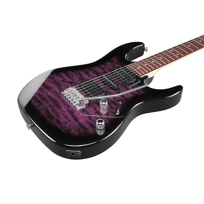 Gio Ibanez GRX70QATVT 6 String Electric Guitar Transparent Gio Ibanez GRX70QATVT 6 String Electric Guitar Transparent