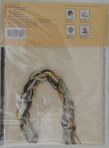 DMC Baby Koala, Australiana Cross Stitch Kit 15 x 15cm 18ct Aida, AXRS.003 - Picture 3 of 3