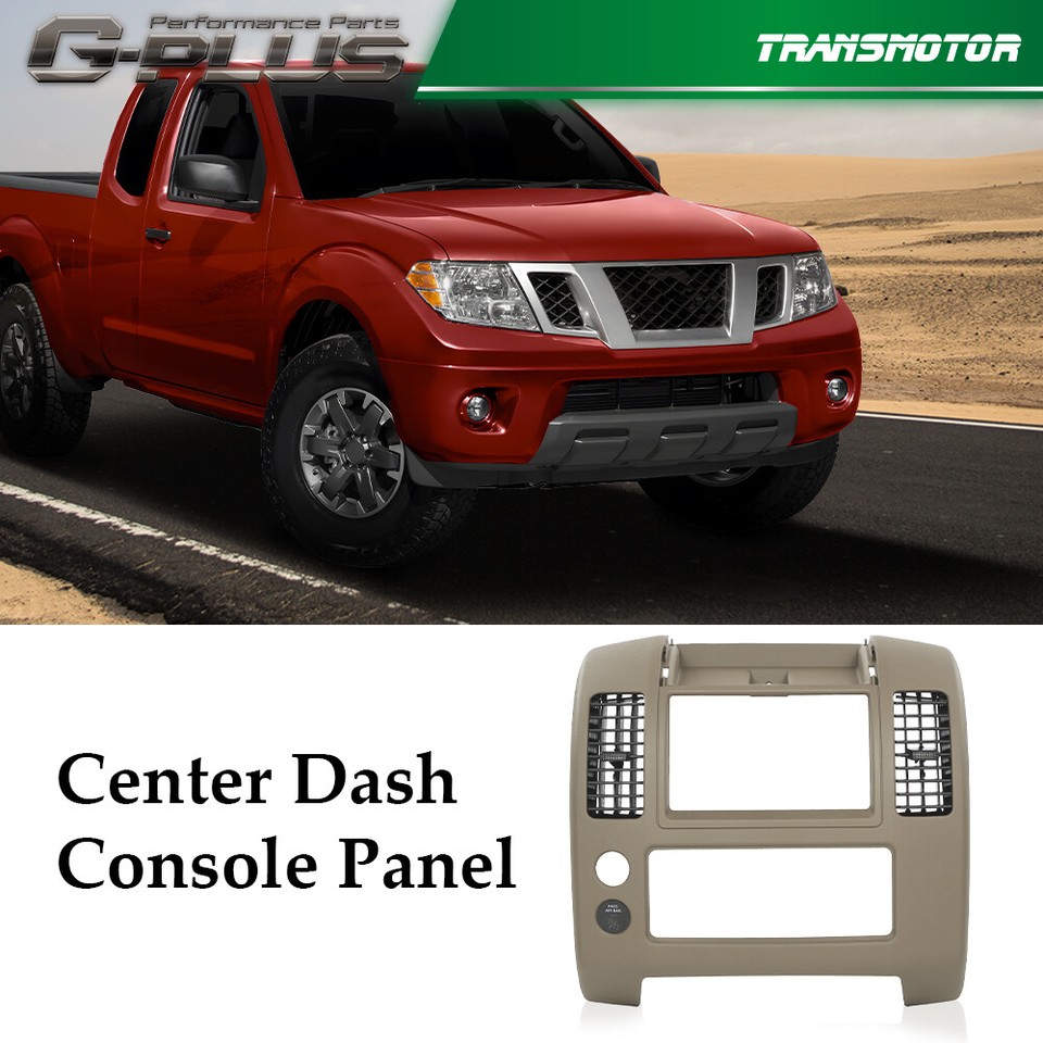 Fit For Nissan Frontier 2005-2020 Center Dash Console Instrument Panel Lid Bezel - Brown ABS