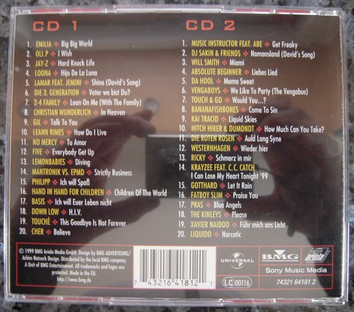 Just The Best / Volume 1 / 1999 / 2 CD's / Sehr Guter Zustand! - Bild 2 von 4